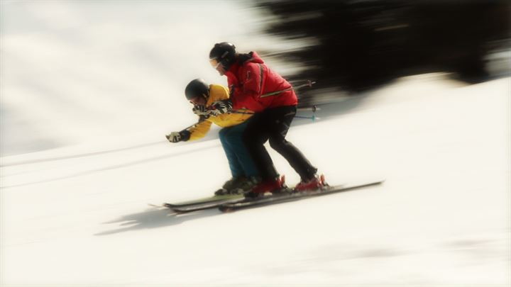 Cyril Delachaux - Moniteur de ski en action